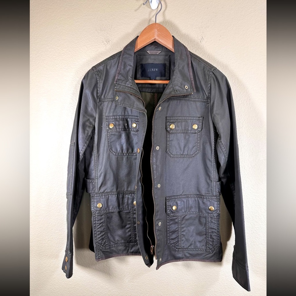 J. Crew Downtown Field Utility Jacket in Olive Green - Picture 9 of 16